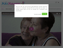 Tablet Screenshot of mas-mayores.com